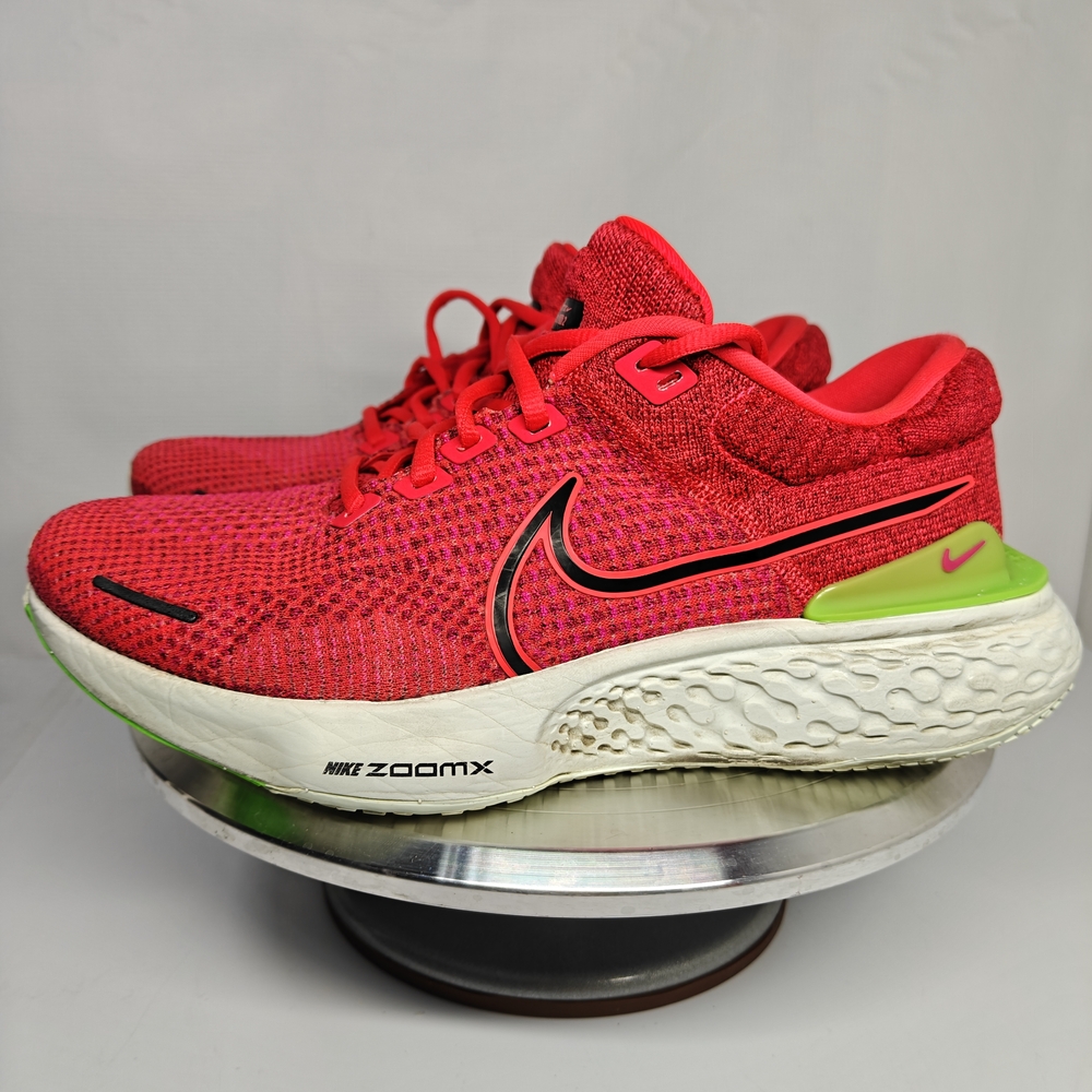 Nike ZoomX Red and Green Athletic Shoes